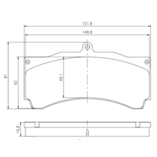 Тормозные колодки Mybrake Street JBT CB6 HPB BP806 Керамика STR9007