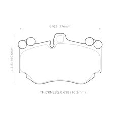 Тормозные колодки передние z26-1130 Porsche Cayenne Turbo 9PA 2007-2010