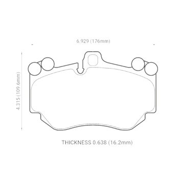 Тормозные колодки передние z26-1130 Porsche Cayenne Turbo 9PA 2007-2010