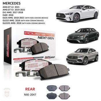 Задние Тормозные Колодки AMG GLC E63 Powerstop NXE-2047 со скотчем