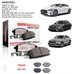Задние Тормозные Колодки AMG GLC E63 Powerstop NXE-2047 со скотчем