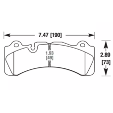 Тормозные колодки Mybrake Street состав Brembo GT6 узкая колодка STR3099
