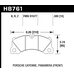 Колодки тормозные HB761R.593 HAWK Street Race; 15mm