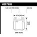 Колодки тормозные HB766B.624 HAWK HPS 5.0; 16mm