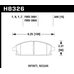 Колодки тормозные HB326N.646 HAWK HP Plus; 17mm