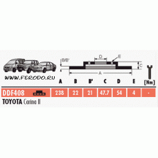 Тормозной диск FERODO DDF408