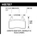 Колодки тормозные HB787B.582 HAWK HPS 5.0 перед TESLA S; Corvette 2014-> ; Camaro 2010->