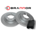 Комплект передних тормозных дисков и колодок Brannor для Land Cruiser 200/LX570 2007-2015