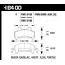 Колодки тормозные HB400F.630 HAWK HPS