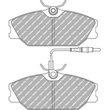 FDS406 DS PERFOMANCE Колодки для RENAULT Clio, Espace, Laguna, Megane, Scenic, Spider