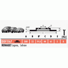 Тормозной диск FERODO DDF1167