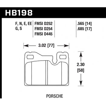 Колодки тормозные HB198N.565 HAWK HP Plus