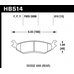 Колодки тормозные HB514F.610 HAWK HPS  задн. RAM 1500 с датчиком износа (скрипун)