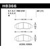 Колодки тормозные HB366Z.681 HAWK PC передние  Honda Civic+ EU,EP 1,8 / FD1,3   Accord