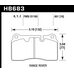 Колодки тормозные HB683B.651 HAWK HPS ; 17mm