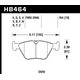 Колодки тормозные HB464B.764 HAWK Street 5.0 передние BMW  3&#039; (E46), M3 (E46), 5 (E39), X3 (E83)