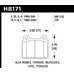 Колодки тормозные HB171U.590 HAWK DTC-70 Porsche "A" or "S" Caliper 15 mm