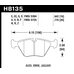 Колодки тормозные HB135S.770 HAWK HT-10 передние BMW 5 (E34) / 7 (E32) / M3 3.0 E36