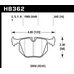 Колодки тормозные HB362S.642 HAWK HT-10 задние BMW  (E31) / M3 3.2 i E40