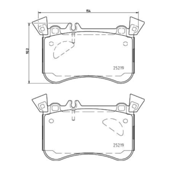 Колодки тормозные HB795B.618 HAWK Street 5.0; переднние  A 45 AMG (W176); CLA 45 AMG (C117); GLA 45