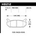 Колодки тормозные HB212M.535 HAWK Black; Ford, Mazda 14mm