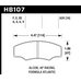 Колодки тормозные HB107V.620 HAWK HT-14  ALCON H type; AP RACING; HPB тип 5; PROMA 4 порш