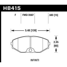 Колодки тормозные HB415F.583 HAWK HPS