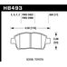 Колодки тормозные HB493S.650 HAWK HT-10; Scion, Toyota 17mm