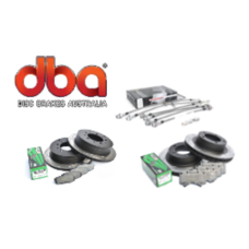 Комплект тормозных дисков DBA 42722s 42723s и колодок Hawk LTS,шлангов на Lx570/LC200 до 16 года