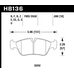 Колодки тормозные HB136EE.690 HAWK Blue 42; BMW 18mm