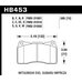 Колодки тормозные HB453B.585 HAWK 5.0 передние MMC Lancer Evo V-X / SUBARU WRX Sti/OPEL INSIGNIA OPC