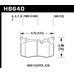 Колодки тормозные HB640F.550 HAWK HPS передние MINI 2009-> JOHN COOPER WORKS