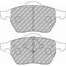 FCP590W DS1.11 Колодки для AUDI 100, A3, A4, A6, A8, S6, TT, FORD, SKODA , VW