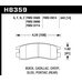 Колодки тормозные HB359N.543 HAWK HP Plus; 14mm