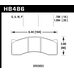 Колодки тормозные HB486G.708 HAWK DTC-60 Brembo 18 mm