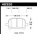 Колодки тормозные HB320N.669 HAWK HP Plus; 17mm