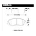 Колодки тормозные HB144G.719 HAWK DTC-60; Honda Prelude 18mm