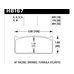 Колодки тормозные HB167G.620 HAWK DTC-60 Brembo 16 mm