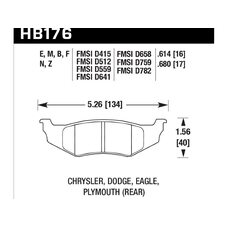 Колодки тормозные HB176B.614 HAWK Street 5.0