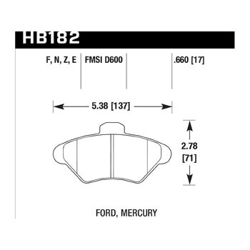 Колодки тормозные HB182B.660