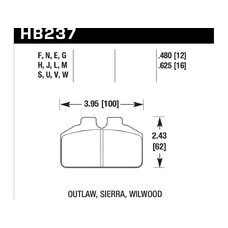 Колодки тормозные HB237B.480