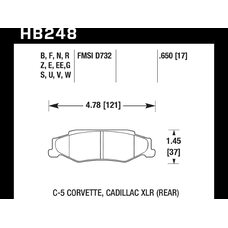 Колодки тормозные HB248N.650 HAWK HP Plus