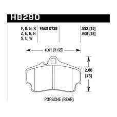 Колодки тормозные HB290B.606