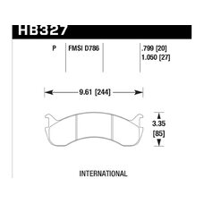 Колодки тормозные HB327P.799 HAWK SuperDuty