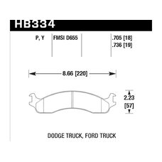 Колодки тормозные HB334P.705 HAWK SuperDuty