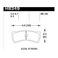 Колодки тормозные HB349B.980 HAWK HPS 5.0; 25mm