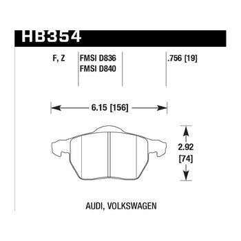 Колодки тормозные HB354Z.756A HAWK Perf. Ceramic