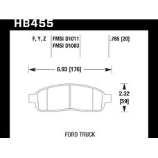 Колодки тормозные HB455F.785 HAWK HPS