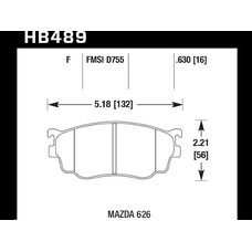 Колодки тормозные HB489F.630 HAWK HPS
