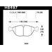 Колодки тормозные HB497U.776 HAWK DTC-70 BMW 20 mm